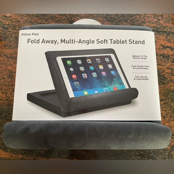 Pillow pad fold away, multi angle soft tablet stand. Brand new. - Picture 1 of 2